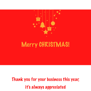 Personalised chocolate at Christmas